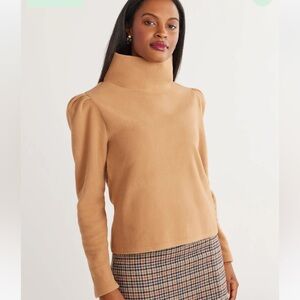 NWT Dudley Stephens Palmer Puff Vello Fleece in Camel